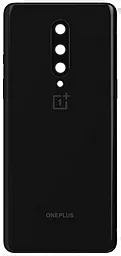 Задняя крышка корпуса OnePlus 8 со стеклом камеры Onyx Black - фото Задняя крышка корпуса OnePlus 8 со стеклом камеры Onyx Black