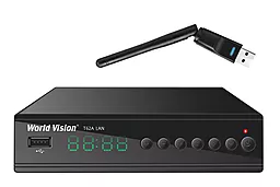 Комплект цифрового ТВ World Vision T62A LAN + Адаптер WIFI - фото Комплект цифрового ТВ World Vision T62A LAN + Адаптер WIFI