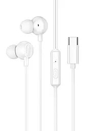 Наушники Hoco M117 Type-C White - фото Наушники Hoco M117 Type-C White