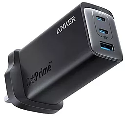 Мережевий зарядний пристрій Anker PowerPort 737 120w GaNPrime PD/QC 2xUSB-C/USB-A ports fast charger black (A2148211) - фото Мережевий зарядний пристрій Anker PowerPort 737 120w GaNPrime PD/QC 2xUSB-C/USB-A ports fast charger black (A2148211)
