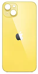 Задняя крышка корпуса Apple iPhone 14 Plus (big hole)  Yellow