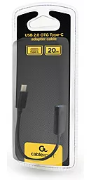 OTG-перехідник Cablexpert M-F USB Type-C -> USB 2.0 Black (AB-OTG-CMAF2-01) - мініатюра 3