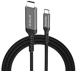 Видеокабель USB Type-C - HDMI v2.0 4k 60hz 2m black (CW-CBCHD077-BK) ColorWay - фото Видеокабель USB Type-C - HDMI v2.0 4k 60hz 2m black (CW-CBCHD077-BK) ColorWay