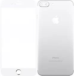 Захисне скло TOTO 2,5D Full cover iPhone 7 Plus, iPhone 8 Plus Silver (front and back) (F_46530)
