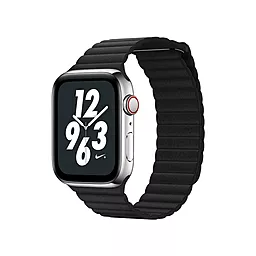 Ремінець для годинника COTEetCI W7 Leather Magnet Band Apple Watch 38/40/41mm Black (WH5205-BK)