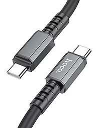 Кабель USB PD Hoco X85 Strength 60W USB Type-C - Type-C Cable Black - миниатюра 2