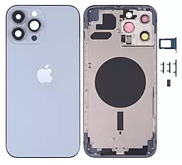 Корпус Apple iPhone 13 Pro Max full kit (версия EU) Original - снят с телефона Sierra Blue - фото Корпус Apple iPhone 13 Pro Max full kit (версия EU) Original - снят с телефона Sierra Blue