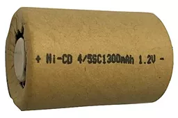 Акумулятор MastAK 4/5Sub-C 1.2V 1300SC (Ni-Cd) (1300mAh) 1шт