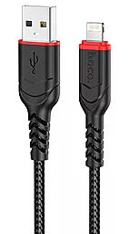 Кабель Hoco X59 Victory USB-A - Lightning 12w 2.4a 2м cable black - фото Кабель Hoco X59 Victory USB-A - Lightning 12w 2.4a 2м cable black