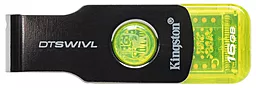 Флешка Kingston DT SWIVL 16GB Green (KC-U2B16-6RG) - мініатюра 2