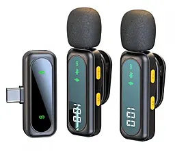 Петличний мікрофон Xiaomi J21 USB C подвійний iPhone 16/15 Android - фото Петличний мікрофон Xiaomi J21 USB C подвійний iPhone 16/15 Android