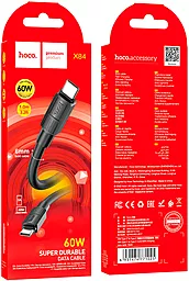 Кабель USB PD Hoco X84 60W USB Type-C - Type-C Cable Black - миниатюра 5