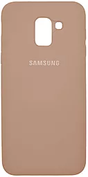 Чехол 1TOUCH Silicone Cover Samsung J600 Galaxy J6 2018 Pink sand