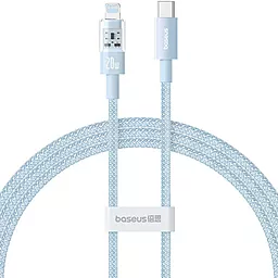 Кабель Baseus Gem USB Type-C - Lightning 20w 3a 2м PD сable Blue (P10373001311-01) - фото Кабель Baseus Gem USB Type-C - Lightning 20w 3a 2м PD сable Blue (P10373001311-01)