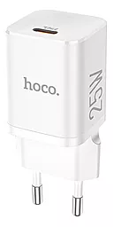 Сетевое зарядное устройство с быстрой зарядкой Hoco N19 25w PD USB-C fast charger white