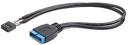 Кабель (шлейф) Cablexpert USB 2.0 - USB 3.0 0.15м Black (CC-U3U2-01) - фото Кабель (шлейф) Cablexpert USB 2.0 - USB 3.0 0.15м Black (CC-U3U2-01)