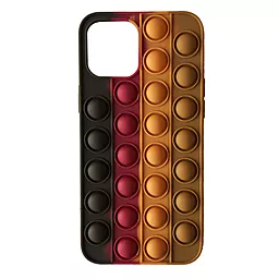 Чохол 1TOUCH 3D Silicone Pop it Blue Apple iPhone 12, iPhone 12 Pro Brown
