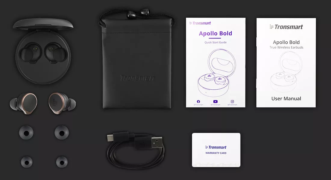 Навушники Tronsmart Apollo Bold Black - фото 7