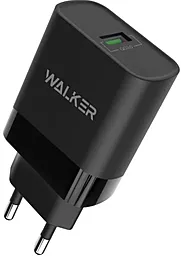 Сетевое зарядное устройство Walker WH-35 18w QC3.0 home charger black