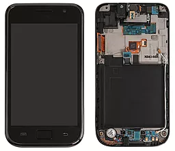 Дисплей Samsung Galaxy S I9000 с тачскрином и рамкой, (OLED), Black