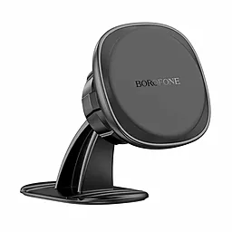 Держатель магнитный Borofone BH103 Cloud magnetic car holder(center console) Black - фото Держатель магнитный Borofone BH103 Cloud magnetic car holder(center console) Black
