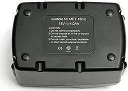 Акумулятор для перфоратора Metabo BS 18 LTX IMPULS 18V 4Ah Li-Ion / DV00PT0019 PowerPlant - мініатюра 2