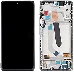 Дисплей Xiaomi Mi 11i, Mi 11X, Mi 11X Pro, Redmi K40, Poco F3 с тачскрином и рамкой, оригинал, Silver