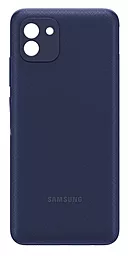Задняя крышка корпуса Samsung Galaxy A03 A035 Blue - фото Задняя крышка корпуса Samsung Galaxy A03 A035 Blue