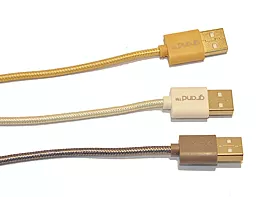 Кабель USB Grand Braided lightning Gold - миниатюра 2