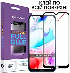 Защитное стекло MAKE Full Cover Full Glue Xiaomi Redmi 8, Redmi 8A Black (MGFXR8)