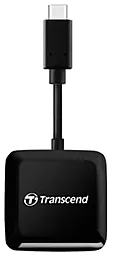Кардридер Transcend USB 3.2 Gen 1 Type-C SD/microSD (TS-RDC3) Black