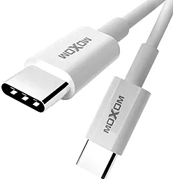 Кабель MOXOM CC-71A USB Type-C - Type-C 60w 3a 1м PD cable White - фото Кабель MOXOM CC-71A USB Type-C - Type-C 60w 3a 1м PD cable White