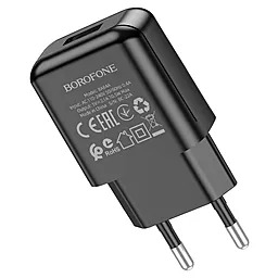 Сетевое зарядное устройство Borofone BA64A 2.1a home ports black - фото Сетевое зарядное устройство Borofone BA64A 2.1a home ports black