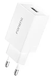 Сетевое зарядное устройство Foneng K210 2.1a home charger white (K210-CH) - фото Сетевое зарядное устройство Foneng K210 2.1a home charger white (K210-CH)