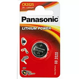 Батарейки Panasonic CR2025 1 шт (CR-2025EL/1B) 3 V