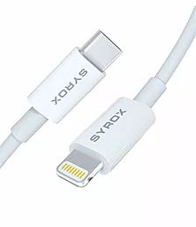 Кабель USB PD Syrox 18W 3A USB Type-С - Lightning Cable White