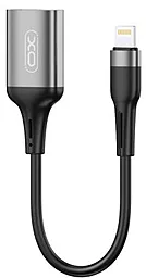 OTG-переходник XO NB201 Lightning to USB Gray