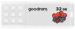 Флешка GooDRam UME2 VALENTINE 32GB USB 2.0 (UME2-0320W0R11-V) White - фото Флешка GooDRam UME2 VALENTINE 32GB USB 2.0 (UME2-0320W0R11-V) White