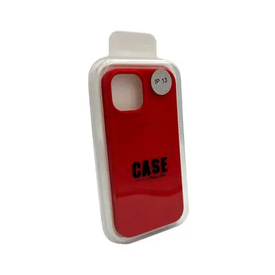 Чехол Silicone Case Full Fine Ring MagSafe для Apple iPhone 15  Red - фото 3