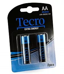 Батарейки Tecro AA (R6) 2шт (LR6-2B(EE) - фото Батарейки Tecro AA (R6) 2шт (LR6-2B(EE)