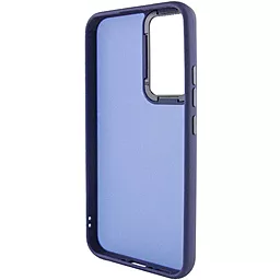 Чехол Epik TPU+PC Lyon Frosted для Samsung Galaxy A34 5G Navy Blue - миниатюра 3