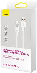 Кабель Baseus Smart Temperature Control USB-A - Type-C 100w 5a 2м cable White (CATS010502) - миниатюра 8 Кабель Baseus Smart Temperature Control USB-A - Type-C 100w 5a 2м cable White (CATS010502) - миниатюра 8