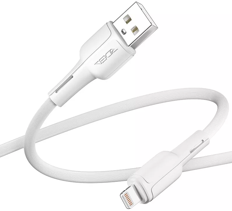 Кабель Ridea RC-M131 Prima USB-A - Lightning 12w 2.4a 1м cable White - фото 2