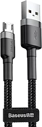 Кабель USB Baseus Cafule micro USB Cable 1M Black (CAMKLF-BG1)