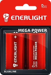 Батарейки Enerlight D / RL20 Mega Power 2шт 1.5 V - фото Батарейки Enerlight D / RL20 Mega Power 2шт 1.5 V