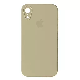 Чохол Silicone Case Full Camera Square для Apple iPhone XR  Cream