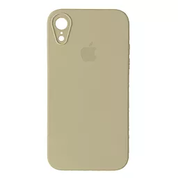 Чохол Silicone Case Full Camera Square для Apple iPhone XR Cream - фото Чохол Silicone Case Full Camera Square для Apple iPhone XR Cream