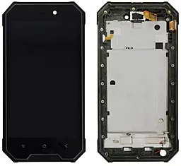 Дисплей Blackview BV4000, BV4000 Pro с тачскрином и рамкой, Black - фото Дисплей Blackview BV4000, BV4000 Pro с тачскрином и рамкой, Black
