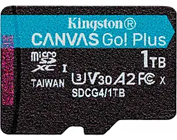 Карта памяти Kingston microSDXC Canvas Go! Plus 1TB UHS-I U3 V30 A2 Class 10 (SDCG4/1TBSP) - фото Карта памяти Kingston microSDXC Canvas Go! Plus 1TB UHS-I U3 V30 A2 Class 10 (SDCG4/1TBSP)