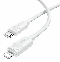 Кабель Borofone BX123 USB Type-C - Lightning 30w 3а 1м PD cable White